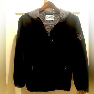 Spyder Boys Sherpa Lined Polar Fleece Hooded Jacket
